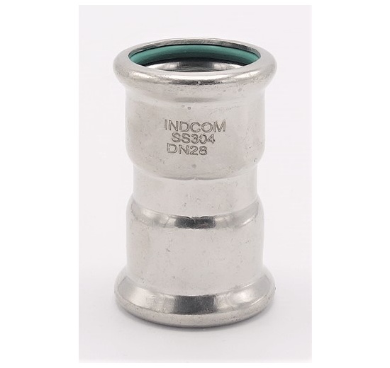 Coupling Press Fittings, Stainless Steel, F/F F 28 mm