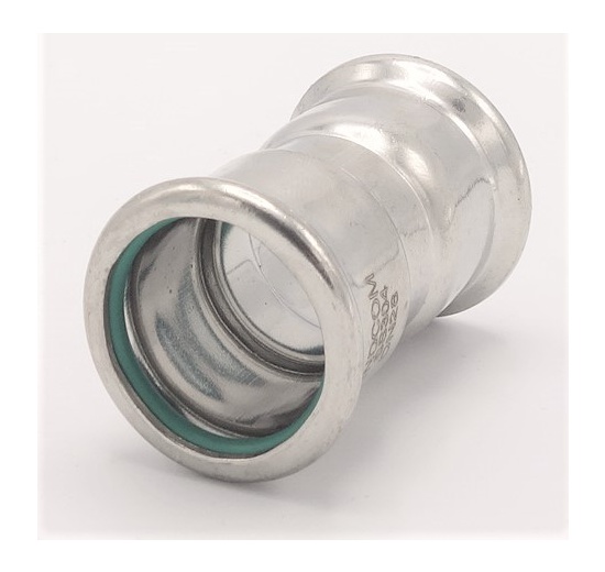 Coupling Press Fittings, Stainless Steel, F/F F 28 mm