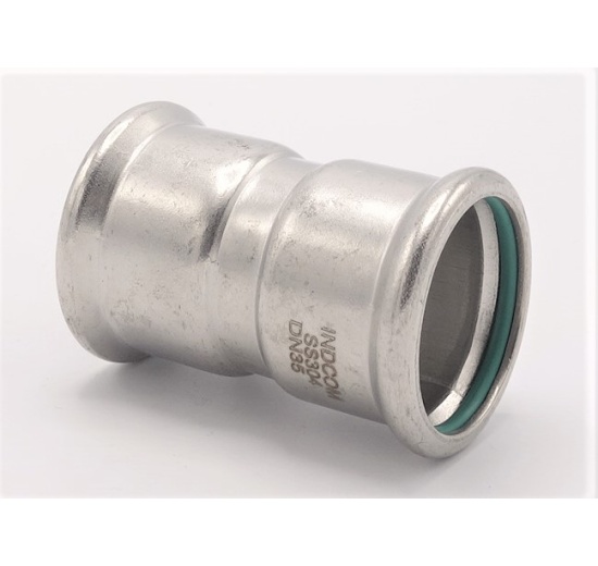 Coupling Press Fittings, Stainless Steel, F/F F 35 mm