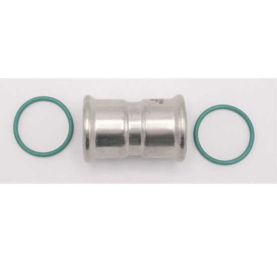 Coupling Press Fittings, Stainless Steel, F/F F 35 mm