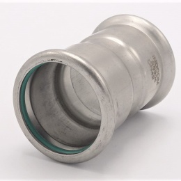 Coupling Press Fittings, Stainless Steel, F/F F|42 mm