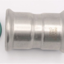 Coupling Press Fittings, Stainless Steel, F/F F|42 mm