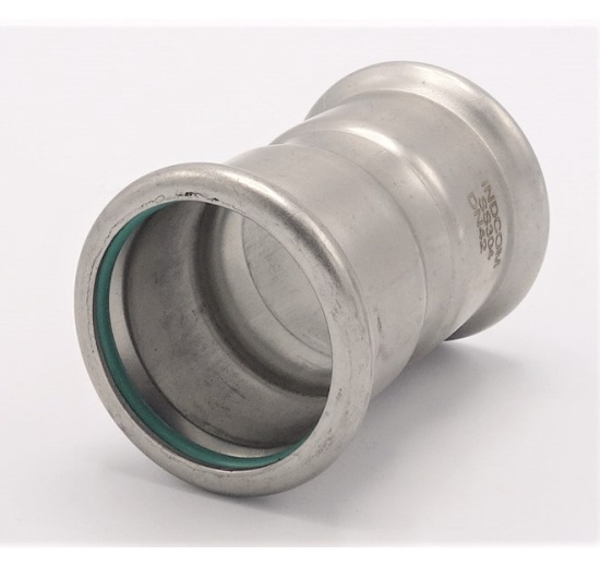 Coupling Press Fittings, Stainless Steel, F/F F|42 mm