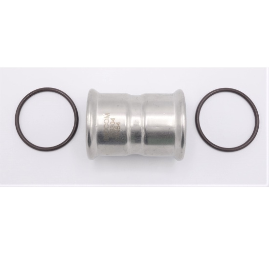 Coupling Press Fittings, Stainless Steel, F/F F|54 mm