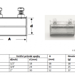 Couplings are designed for connecting steel pipes and elbows (bends) for mechanical protection of cables and wires.Coupling for 1/2 "pipes
