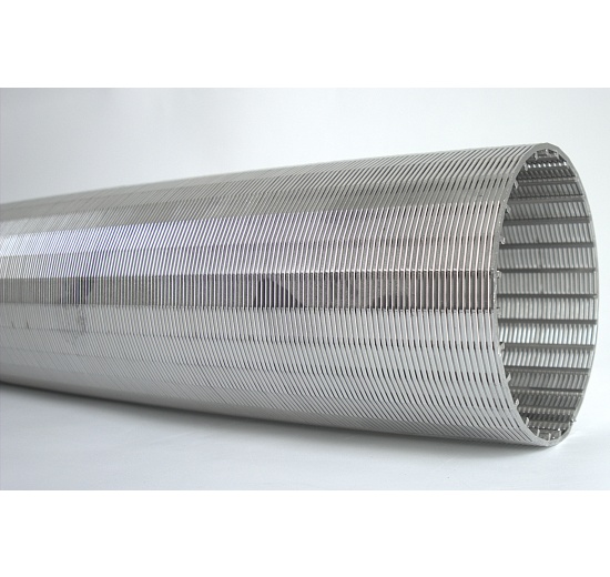 Cylinder Sieve - Wedge Wire Screen | OD 100 mm, screen 0.5 mm