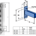Galvanized Steel Mounting Bracket | 200 mm