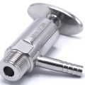 Stainless steel sampling valve, threaded