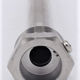 Stainless steel thermometer well | 200 mm (1/2")