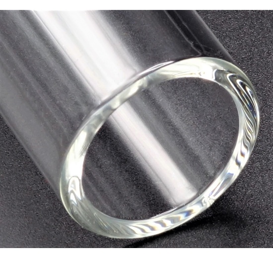 detail of high-quality borosilicate glass - height 100 mm, wall thickness 2.5 mm, outer diameter 24 mm