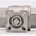 Stainless ball valve, 2- pieced with mounting plate for actuator | 1 1/4"