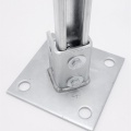 Anchor Foot Square Galvanized, Saddle Clamp