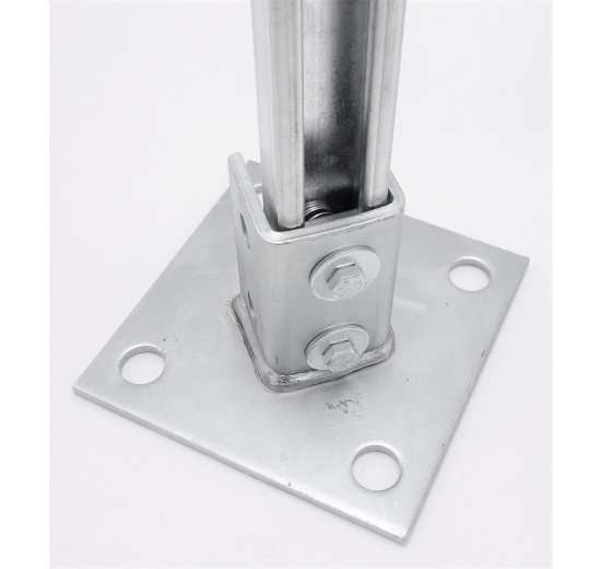 Anchor Foot Square Galvanized, Saddle Clamp