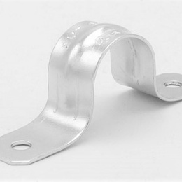 2 Hole Galvanized Pipe Clamp 3/4”