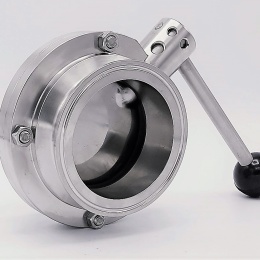 Stainless steel butterfly valves, CLAMP type C-C DN80_180 (collar 106mm)