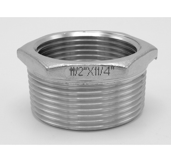 stainless steel  Threaded Reducer M/F / with Hexagon / Type 325, 6/4"x5/4"
