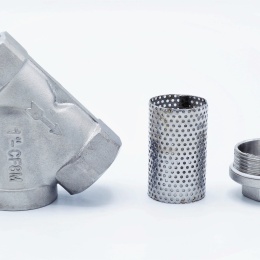 šikmý nerezový Y filtr s jemným sítkem, závitový 1” (DN25)