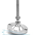Stainless steel legs, height adjustable, with joint D80 M12 100 mm