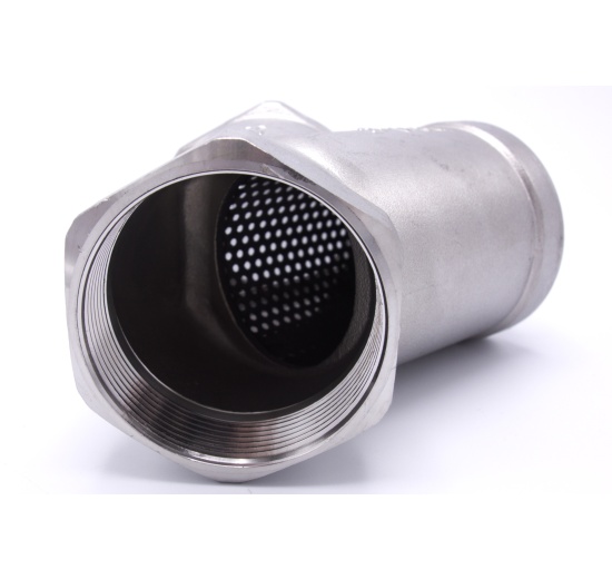 Stainless steel Y filter slant with stainless sifter, threaded