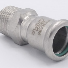 Pressing Reducer Stainless Steel /external thread (threaded adapter) |18 mm_1/2"