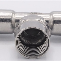 T-kus, nerezový, lisovací F/F(závit vnitřní)/F 15_1/2"_15