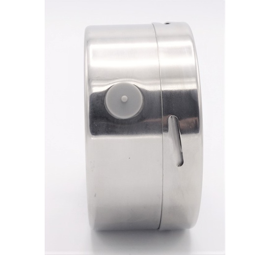 Stainless steel pressure gauges - the bottom (radial) connection, dial 100 mm | 0 - 2,5 bar (1/2")