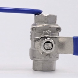 Stainless steel ball valve with full bore, two- piece | 3/8”
