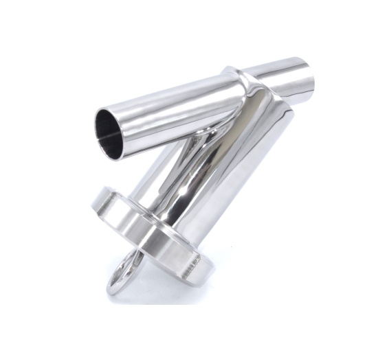 Stainless steel sanitary Y filter, welded S-S, Stainless steel valves and fittings - Food and beverage