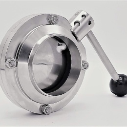 DN80 Stainless steel butterfly valve, welded type S-S