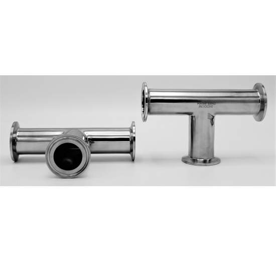 T Piece, clamp DN32, stainless steel