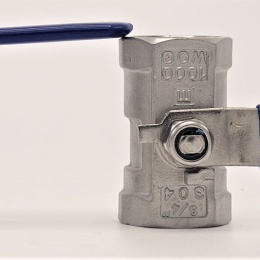Stainless Steel Ball Valve With Reduced Bore, One-piece, Threaded  3/4”