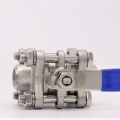 Stainless steel ball valve with full bore, three pieced, welded DN15 (22x4mm)
