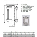 data sheet - Straight sight glass, welded S-S, type B DN40 (40x1.5mm)