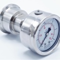 Stainless Steel Pressure Gauge 63 mm (back connection) with Separating Diaphragm-CLAMP 0-6 bar, (clamp-50,5mm)