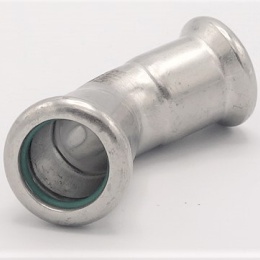 Elbow 45° (arch), Press Fittings, F/F 15 mm