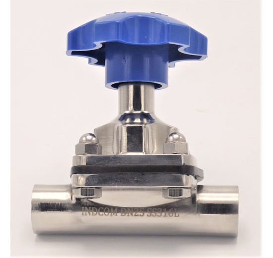 Diaphragm valve, welded S-S, EPDM