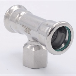 T-kus, lisovací F/F(závit vnitřní)/F 22_1/2"_22