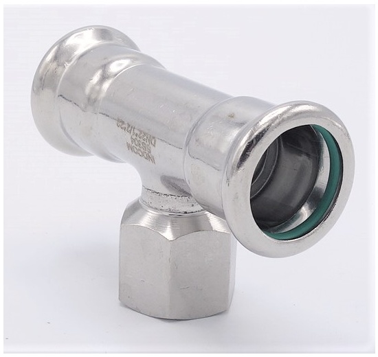 T-kus, lisovací F/F(závit vnitřní)/F 22_1/2"_22