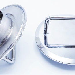 Modified lid sieve cap 0,1 / 0,3 / 0,55 / 0,8 mm lid filter DN50