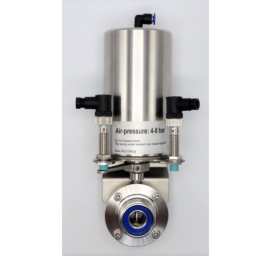 Pneumatically Operated Butterfly Valve, Threaded, type G-G DN20