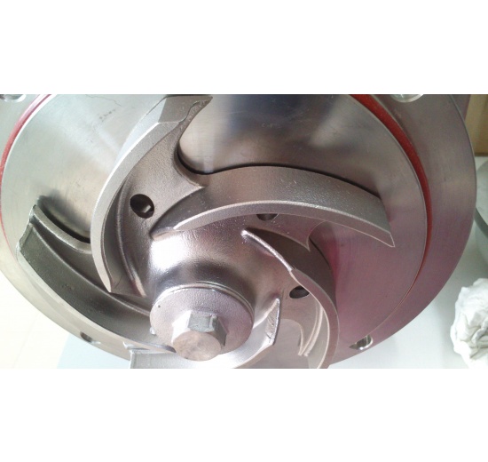 Detail oběžného kola odstředivého čerpadla s otevřeným oběžným kolem 1.1kW