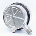 detail of  All-stainless steel pressure gauge with electrical contacts 0 - 16 bar 380V 30VA