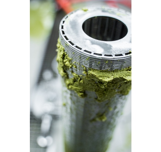 Detail of inner filtration sieve in Hops Master for cold hopping