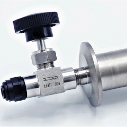 detail of stainless steel aeration element with accessories, thread G 1/4 "