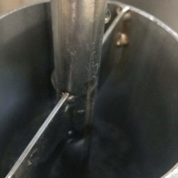 Details of a stainless steel bubbler