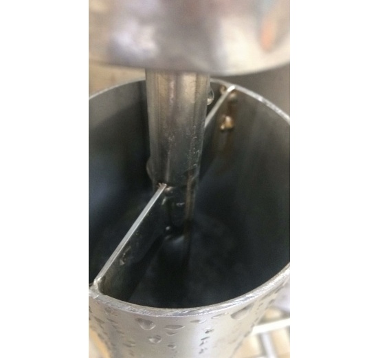 Details of a stainless steel bubbler