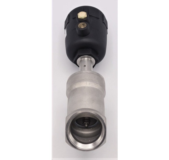 Pneumatically-operated Valves, Angle Seat - 45° G-thread 1 1/2"