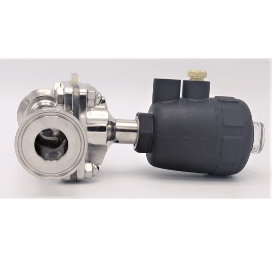 Pneumatically Operated Diaphragm Valve, CLAMP Connection DN25