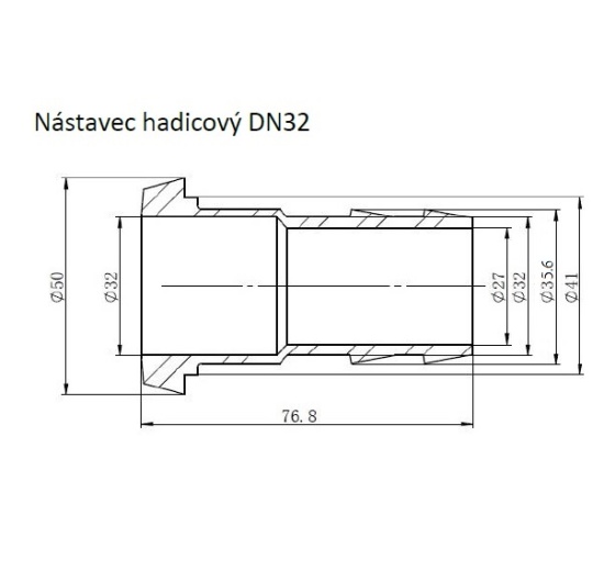 diameters of Liner Hose Fitting DIN 11851 DN32