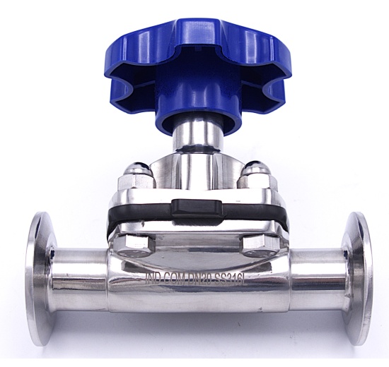 Diaphragm valve, clamp C-C DN20 (CLAMP 50.5 mm) stainless steel